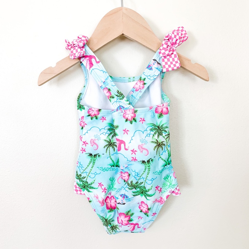 Sand n Sun | Baby Girl One Piece Swimsuit 12 Month - Picture 2 of 4